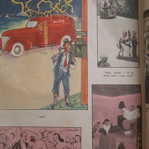 Click's Cartoon Annual 1940 comic book used, rare collectible