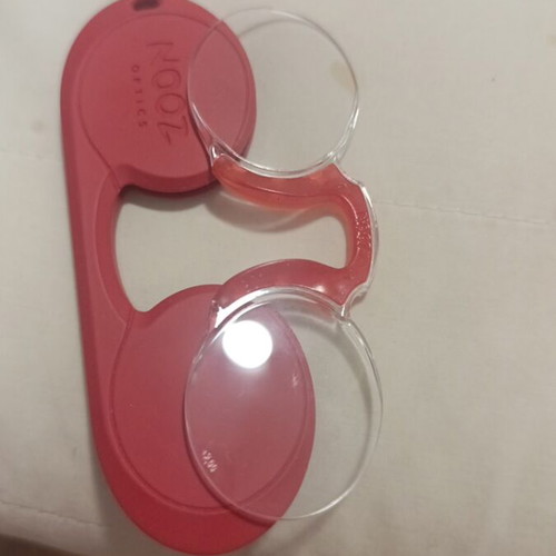 Nooz Presbyopia Pocket Glasses new, red, 2 diopters