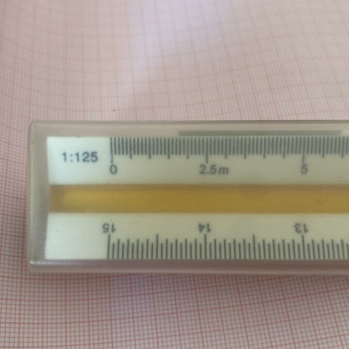 Climacometer millimeter with millimeter paper gift like new