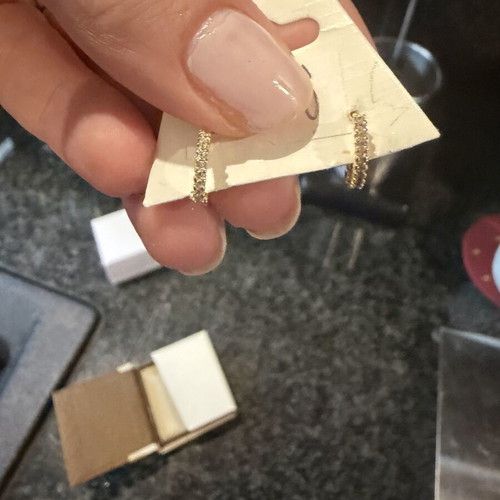 18K Gold Hoop Earrings, 2.5g, Like New