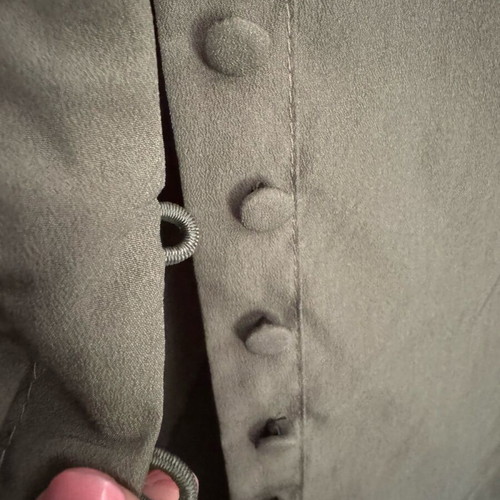 Jennyfer Shirt New Khaki With Unique Sleeves