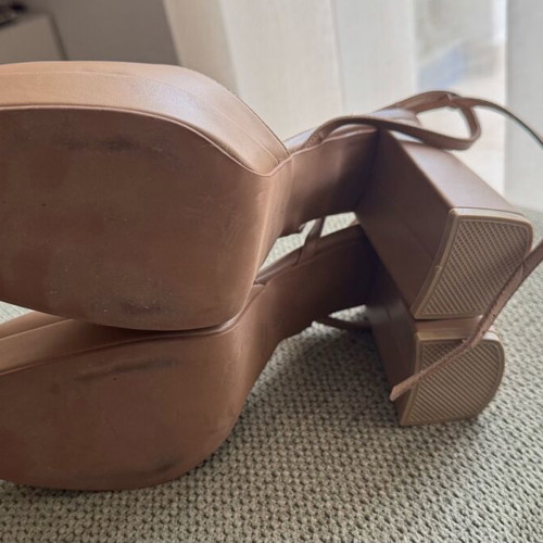 Labrini Athens Heeled Shoes new, leather, size 40, beige