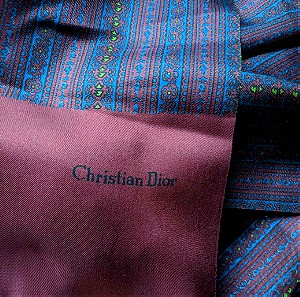 Christian Dior αυθεντικό μεταξωτό μαντήλι βίντατζ