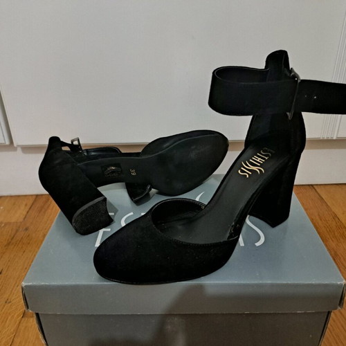 Esthissis black pumps like new, size 39, 8 cm heel