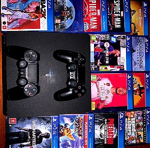 PlayStation 4 slim 1TB & 13 ΠΑΙΧΝΙΔΙΑ