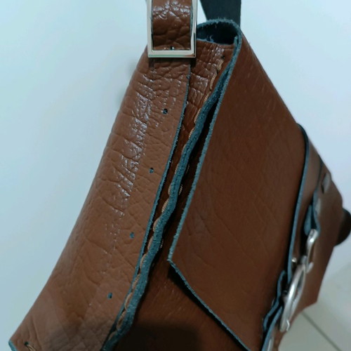 Individual leather shoulder bag new