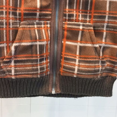 KTM women's checked jacket Medium new brown with fur lining