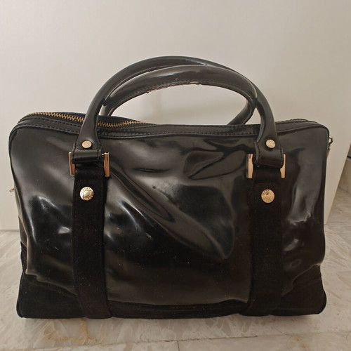 Versace Jeans Handbag used with inner pockets black