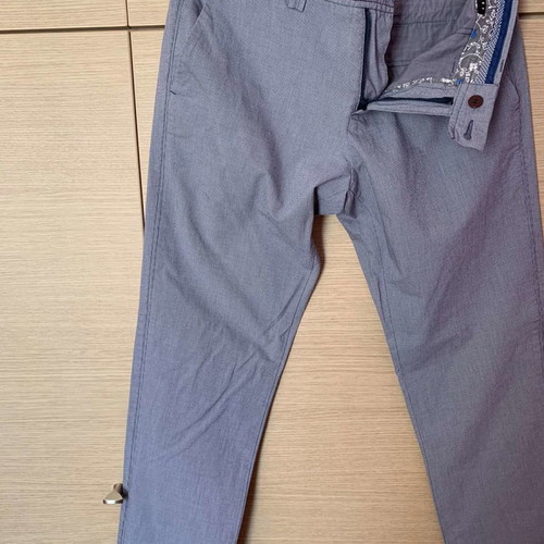 Sisley pants used, light grey striped, size 30, summer style