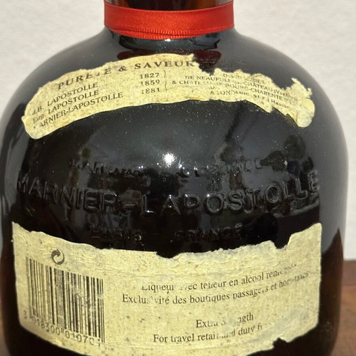 Grand Marnier Pure Liquor collectible and sealed 1.0 litre