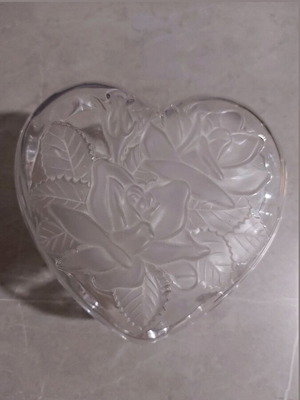 Glass handmade fondue pot new