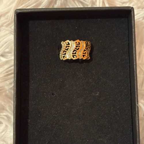 Handmade ring new, gold color surgical steel