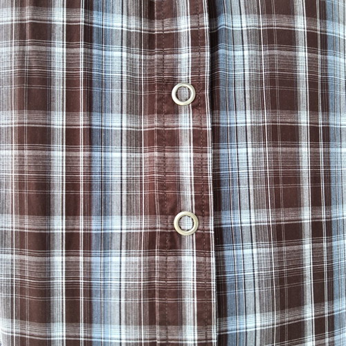 Springfield checked shirt Large like new, brown