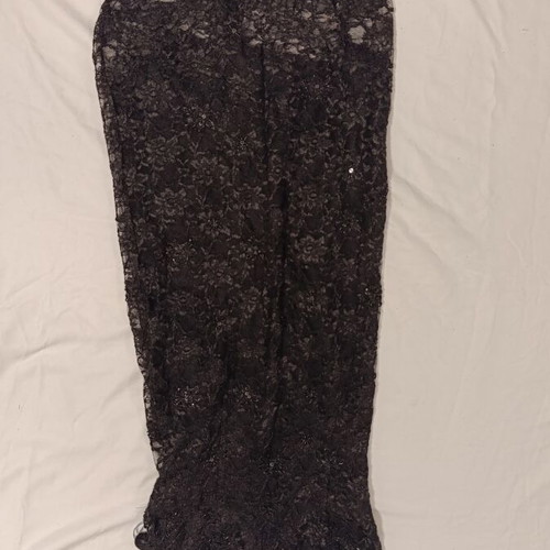 Raxevsky Exclusive black evening dress size L like new with lace and sequins