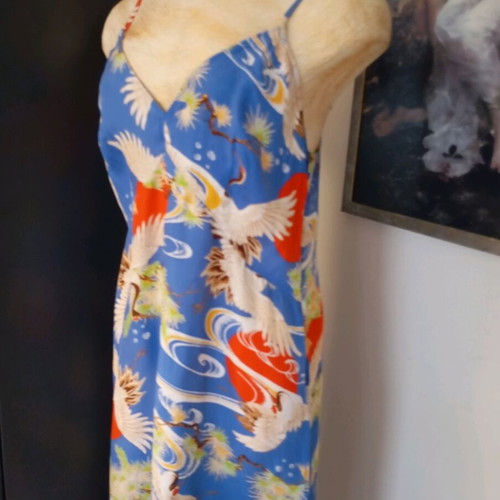 Superdry dress used, size 40, blue viscose