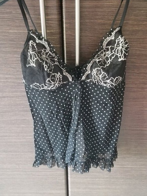 Lingerie top like new, beautiful polka dot