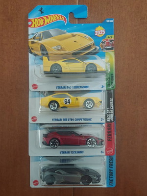 HotWheels Ferrari πακέτο σφραγισμένες, σαν καινούργιο