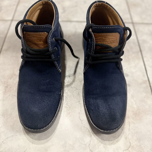 Raymont suede ankle boots used, blue, size 43
