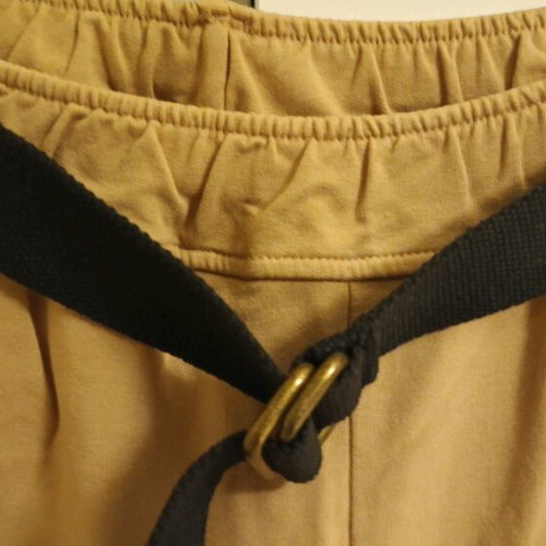 Women's wide brown pants size XL like new with black belt
