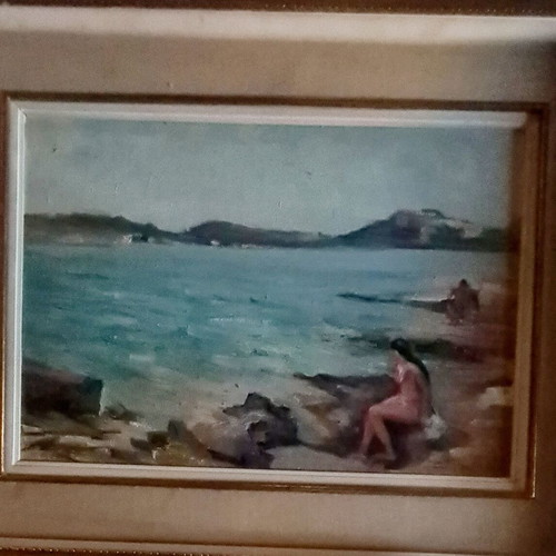 Oil painting signed, like new
