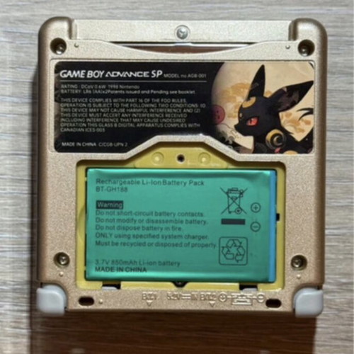 Pokémon Umbreon Custom Game Boy Advance SP with Case