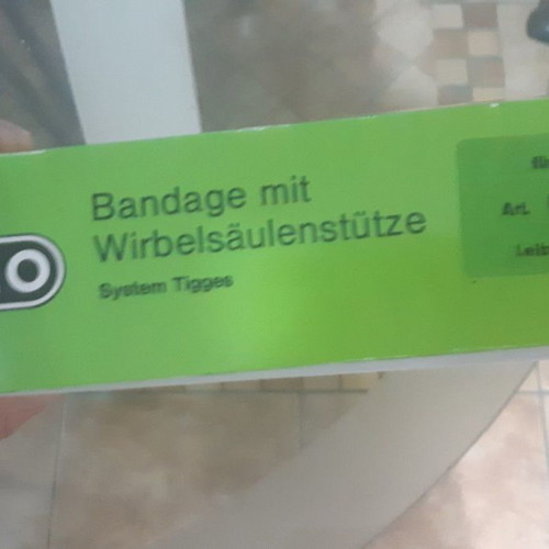 Orthopedic lumbar belt new from Germany