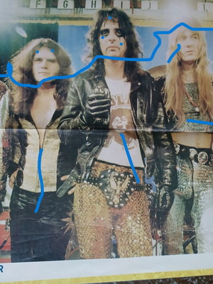 Fantazio poster Alice Cooper like new, four-page