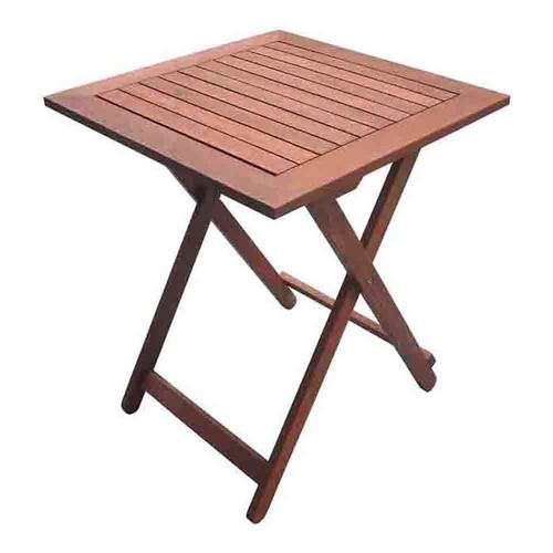 Muhler Meranti Folding Table 50x50xH68cm, wood, new