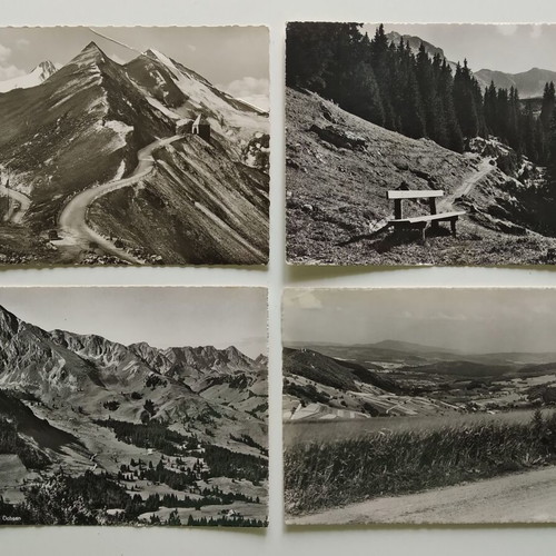 PACKAGE WITH 80 VINTAGE POSTCARDS FROM SWITZERLAND