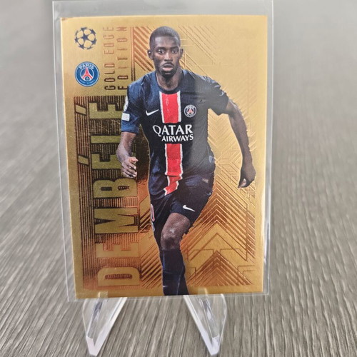 Ousmane Dembele Topps Match Attax UCL Gold Edge Card Paris Saint-Germain