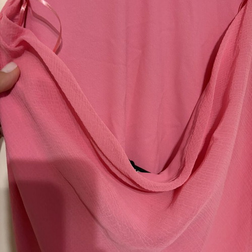 Bershka long airy dress fuchsia pink new, size small