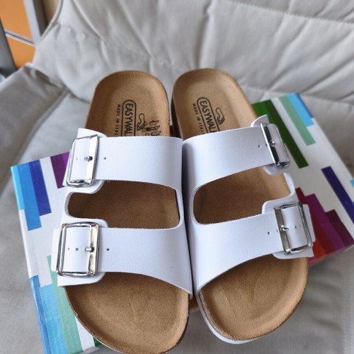Easy-Walk leather sandals size 36 new, white