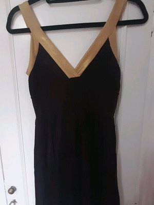 Balou dress with gold details like new, brown, size M