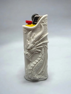 Dragon Bic lighter case made to order