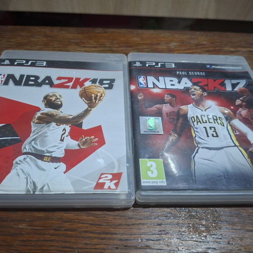 NBA 2K18 PS3 game and NBA 2K17 PS3 case