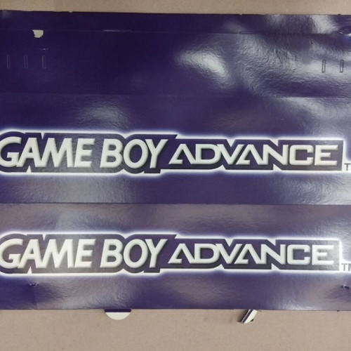 Gameboy Advance paper promotional signs used, pack