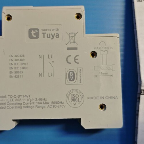 TONGOU WiFi Smart Switch 16A DIN Rail New