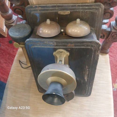 Western Electric Company USA wall telephone used, collectible circa 1900
