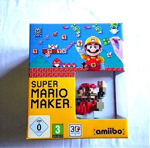 SUPER MARIO MAKER + Amiibo. Collectors Box Nintendo WiiU