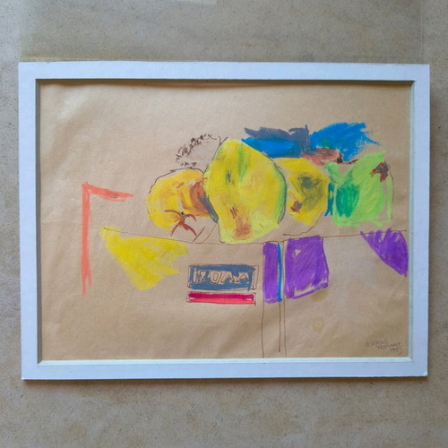 Stergios Tsioumas painting "Kydonia on the Fridge" used