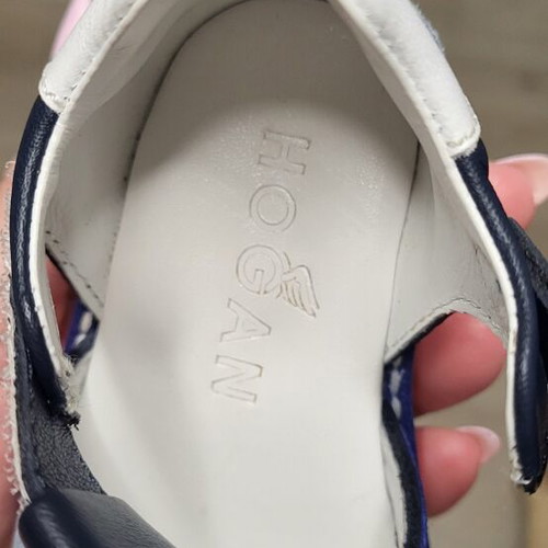 Hogan junior sandals size 21, blue leather