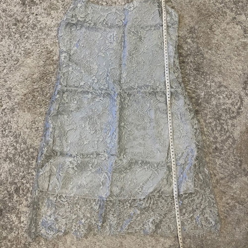 Sylvie Paris Vintage Silver Lace Dress XS like new