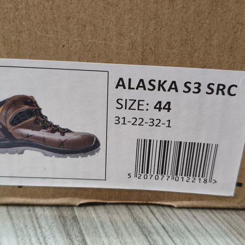 Axon Alaska men's safety boots size 44 like new, brown leather