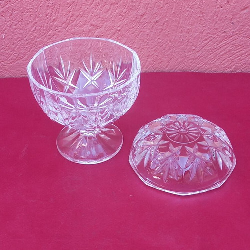 Crystal fondue bowl, small