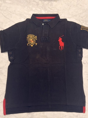 Polo Ralph Lauren Snow Polo Challenge shirt used, size L, black