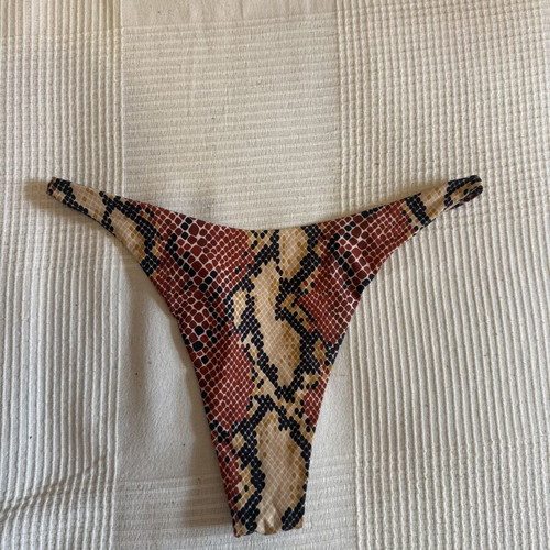 Decoro bikini bottom in brown and black