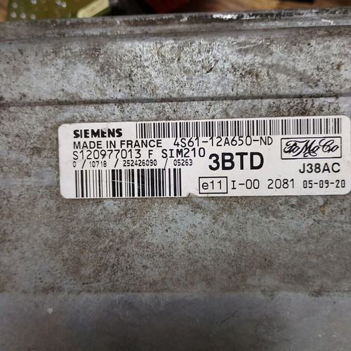 ECU computer used for Mazda 2, Ford Fiesta 1.4, Fusion S120977013F