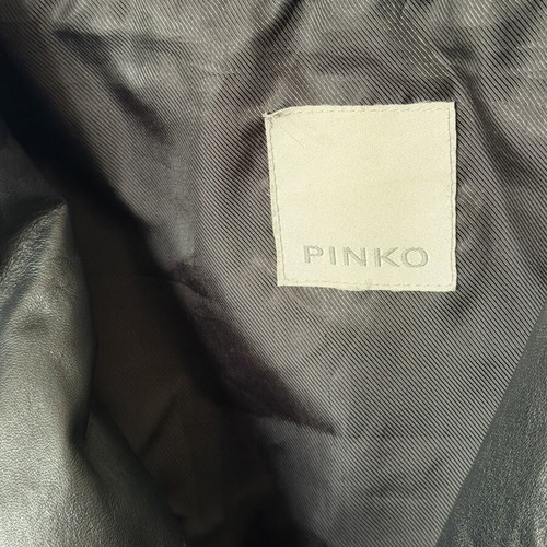 Pinko Bastava 1 Giubbino leather biker jacket like new, black