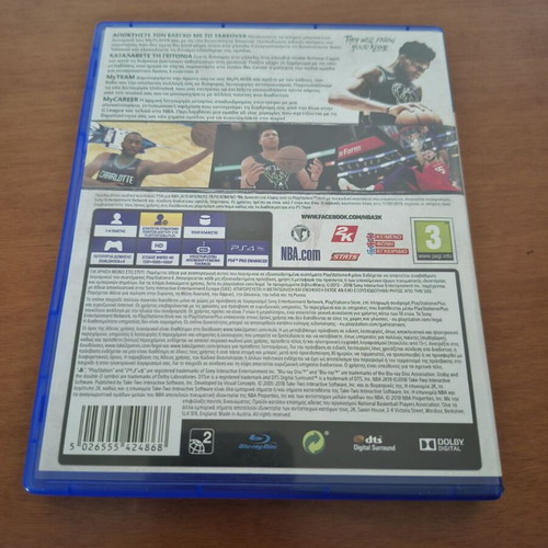 NBA 2K19 PS4 Greek Edition with Giannis Antetokounmpo like new