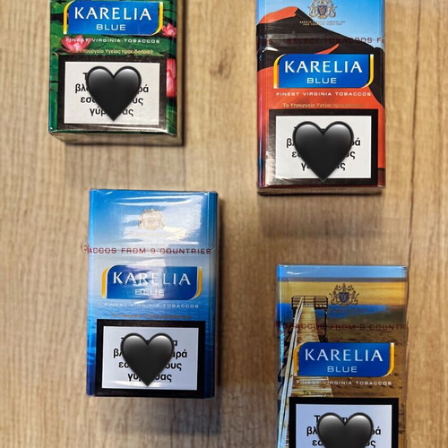 Karelia collectible cigarettes new, pack of 4 sealed